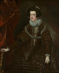 Isabella de Bourbon, Esposa de Filipe IV de Espanha, c. 1632. de Workshop of Diego Velazquez