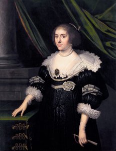 Princesa Amalia de Solms, esposa de Frederick Henry de Orange de Workshop of Michiel van Mierevelt