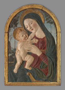 Nossa Senhora e o Menino de Workshop of Neroccio de