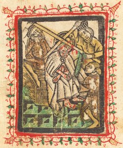 Cristo Coroado com Espinhos, 14701480. de Workshop of the Master of the