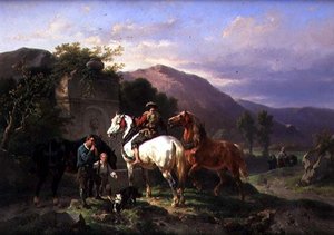 Regar os Cavalos (óleo sobre tela)