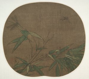 Bambu e insetos, final de 1100. de Wu Bing
