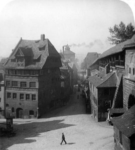Casa de Albrecht Durers, Nuremberg, Alemanha, c1900 de Wurthle and Sons