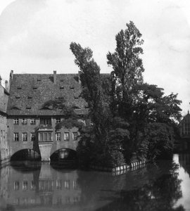 Hospital do Espírito Santo, Nuremberg, Baviera, Alemanha, c1900s.