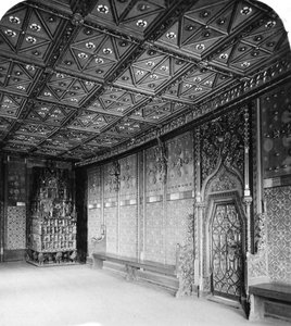 Câmara dos Príncipes, Fortaleza de Salzburgo, Áustria, c1900 de Wurthle and Sons