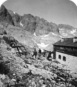 Simony Hut, Salzkammergut, Áustria, c1900s. de Wurthle and Sons