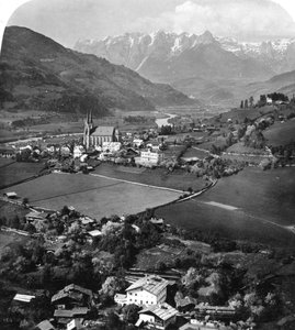 St Johann na região de Pongau, Salzburgo, Áustria, c1900s.