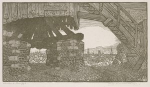 Moinho em Bruges de Wynand Otto Jan Nieuwenkamp