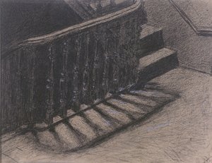 A escadaria (carvão vegetal)