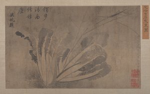 Couve e insectos. de Xu Daoguang