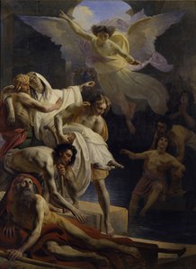 A cura na piscina de Siloé, 1845 de Yakov Fyodorovich Kapkov