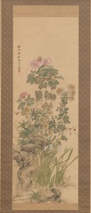 Autumn Flowers, 1843. de Yamamoto Baiitsu