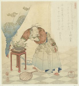 Tôbôsaku rouba pêssegos da imortalidade Cinco fotos sobre longevidade (título da série) Kotobuki goban no uchi (título da série no objeto)