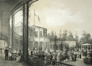 A estação ferroviária em Pavlovsk, 1840-1850 de Yegor Yegorovich Meier