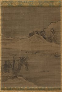 Paisagem com pescadores, 1600s. de Yi Bul hae