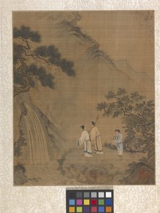 Cena de Jardim do Álbum (tinta sobre papel) de Ying Qiu