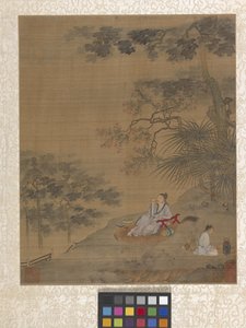 Cena de Jardim do Álbum (tinta sobre papel) de Ying Qiu