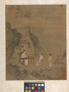 Cena de Jardim do Álbum (tinta sobre papel) de Ying Qiu