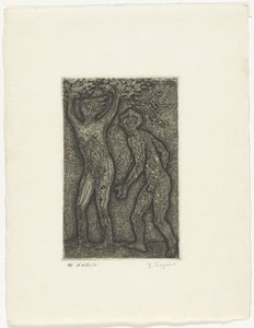 Homem e mulher em cinza de Yo Sugano (signed by artist)