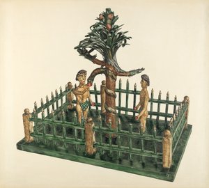 Adão e Eva, c. 1939. de Yolande Delasser