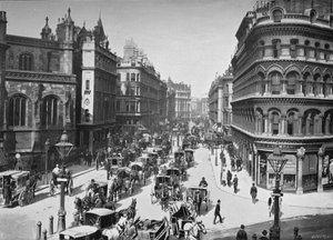 Queen Victoria Street, cidade de Londres, c1910 1911