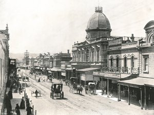 Rundle Street, Adelaide, Austrália, 1895.