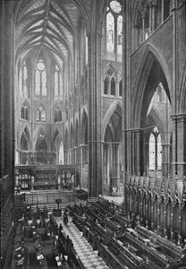 O coro e abside, Abadia de Westminster, 1902