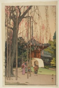 A Cerejeira em Kawagoe de Yoshida Hiroshi