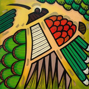 Aves de quintal Beija-flor, 2023 (óleo sobre tela) de Yue Zeng