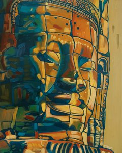 Sorriso Khmer, 2023 (óleo sobre tela)