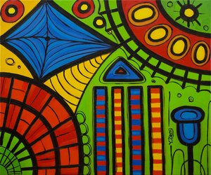 Verde do parque infantil, 2022 (óleo sobre tela) de Yue Zeng