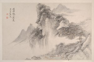 Paisagens na Maneira de Song e Yuan Masters, 1667.