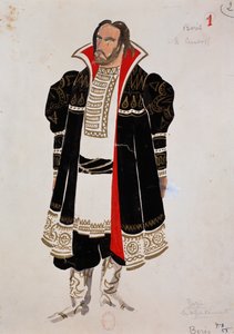 Fato para a personagem Boris em Boris Godunov de Modest Mussorgsky