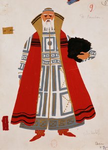 Fato para a personagem de arauto em "Boris Godunov" de Modest Mussorgsky
