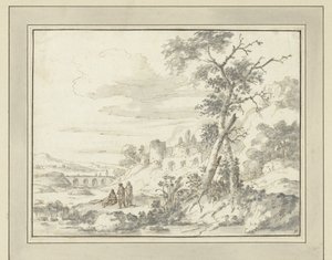 Paisagem montanhosa com ruínas de Zacharias Blijhooft