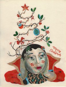 Christmas The-Elf, 2020 (desenho a tinta no papel)
