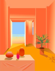 Interiores 1, 2020 (digital) de Sabina Nedelcheva Williams