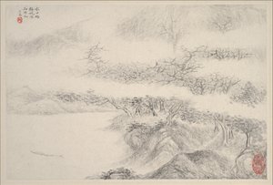 Paisagens, datadas de 1644. de Zhang Feng