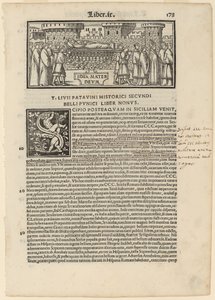 Página de Livius Historiabum Libri, 1520.