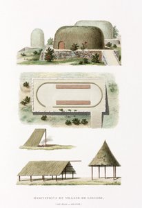 Edifícios de Arquitectura na aldeia de Likiliki de Frederick (attr. to) Barnard