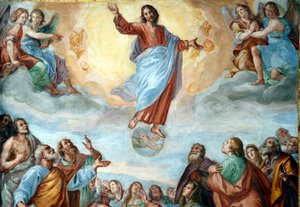 Ascensão de Cristo. A Basílica della Santissima Annunziata del Vastato. Génova. Itália. de . .