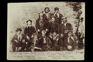 BANDEIRAS DA BANDA CARVÃO 1869 de . .