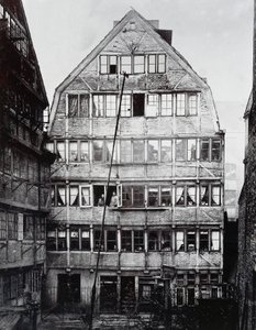 Berço do compositor alemão Johannes Brahms (1833-1897) em Hamburgo, Alemanha