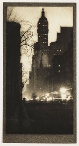Broadway à noite, c 1905 de John Pardon