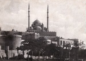 Cairo, a cidadela de Saladino (Egito). por volta de 1920 (foto p/b) de . .