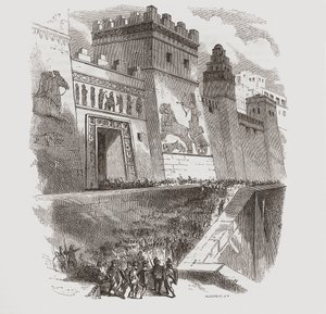 Captura da Babilônia por Ciro, o Grande de . .