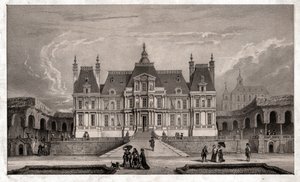 Castelo de Maison Lafitte, cerca de 1850 (gravura) de . .