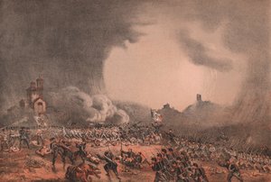 Clash em Madonna della Scoperta, Batalha de Solferino e San Martino, Lombardia de William Walcutt