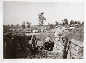 Fortificações confederadas em frente a Atlanta, Geórgia, EUA de Ferdinand Georg Waldmuller
