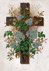 Cruz de Jesus Cristo, cerca de 1910 (litografia) de . .